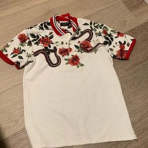 Zara, size S white and red shirt
